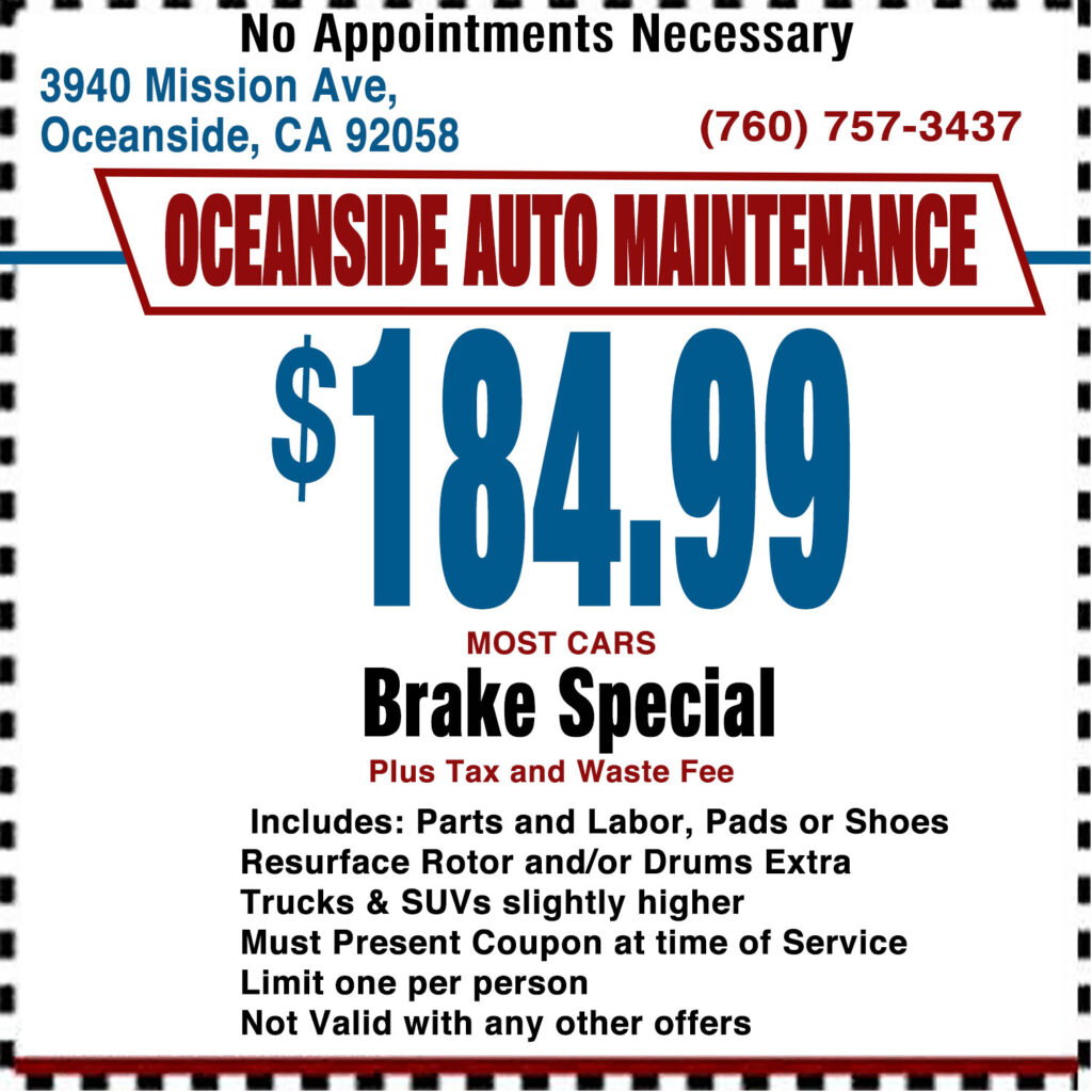 Brake Special Coupon Oceanside